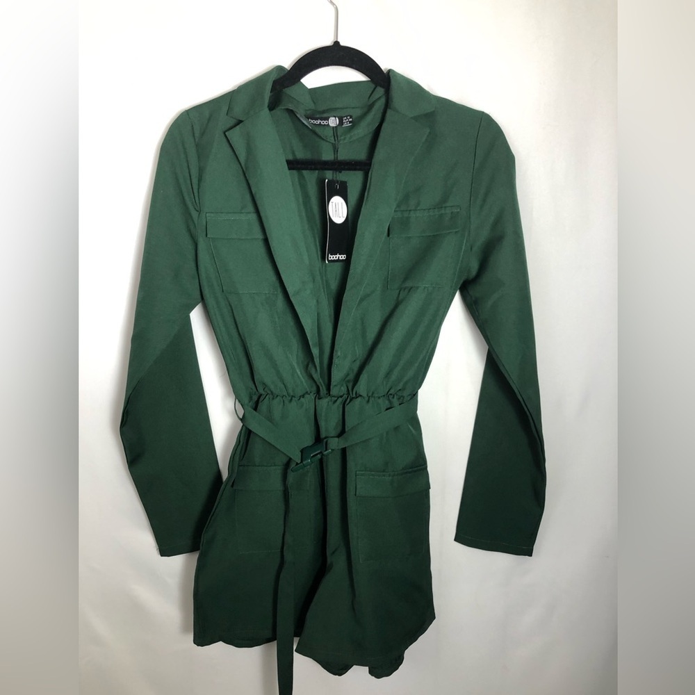 Women’s Green One Piece Jumpsuit / Shorts. Size 6. Brand New with Tag.